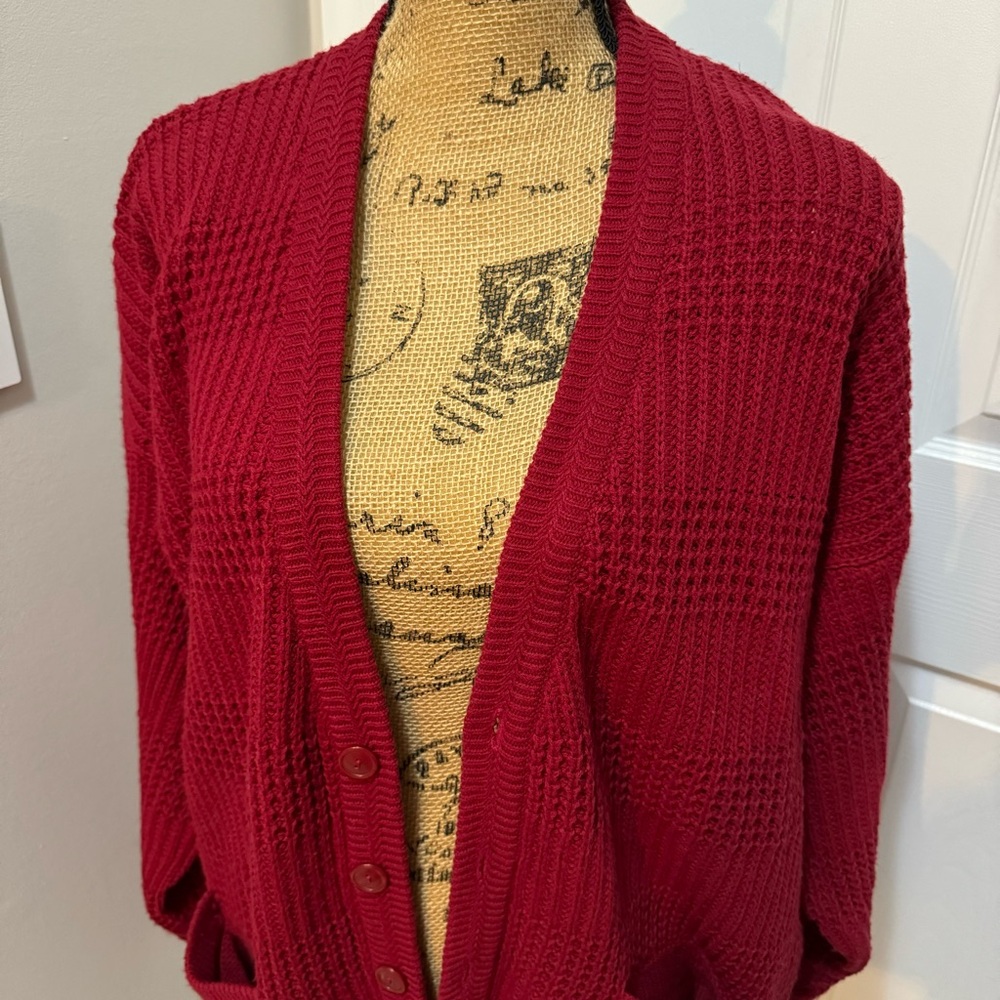 Vintage Red Cardigan